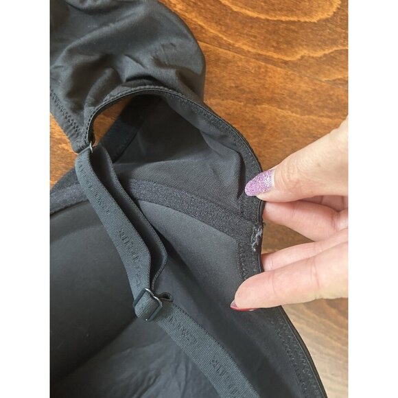 Cacique Lane Bryant Solid Black Boost Plunge Padded Bra Plus Size 42DDD - Picture 7 of 7